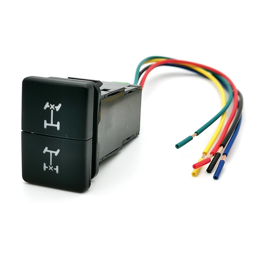 Toyota Corolla Dual-Switch LED Fog Light Buttons: Green for On, Red for Off