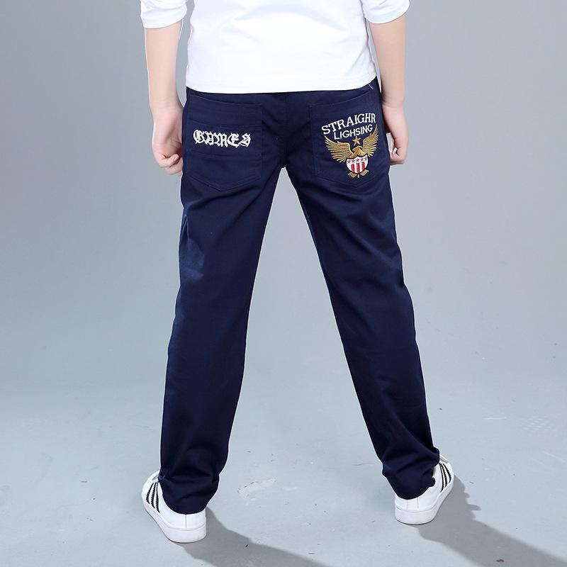 Children Trousers Kids Clothing Casual Pants Waist Mid Elastic Cotton Casual Jeans Boys