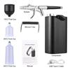 Airbrush Kit with Compressor 40PSI High Pressure Portable Rechargeable Cordless Handheld Air Brushes with 0.3mm Tip for Painting