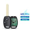 KEYYOU MLBHLIK-1T Remote Key For Honda Accord Civic CRV Fit 2007-2013 2 3 4 Buttons Fob 313.8MHz With ID46 Chip Smart Car Key