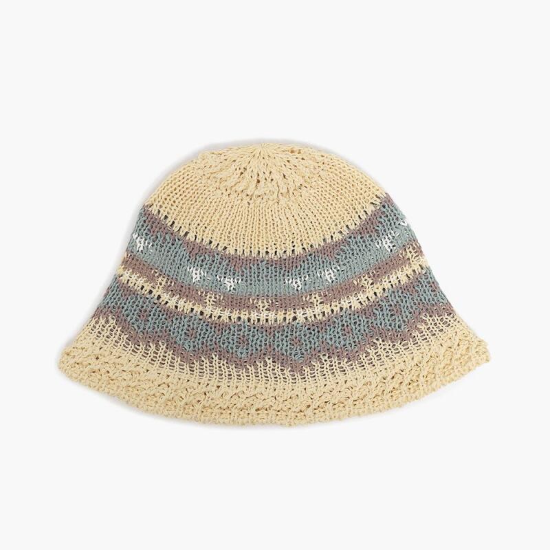 

Women s Couple Hat Summer Knitted Beanie Hat C8196_Beige