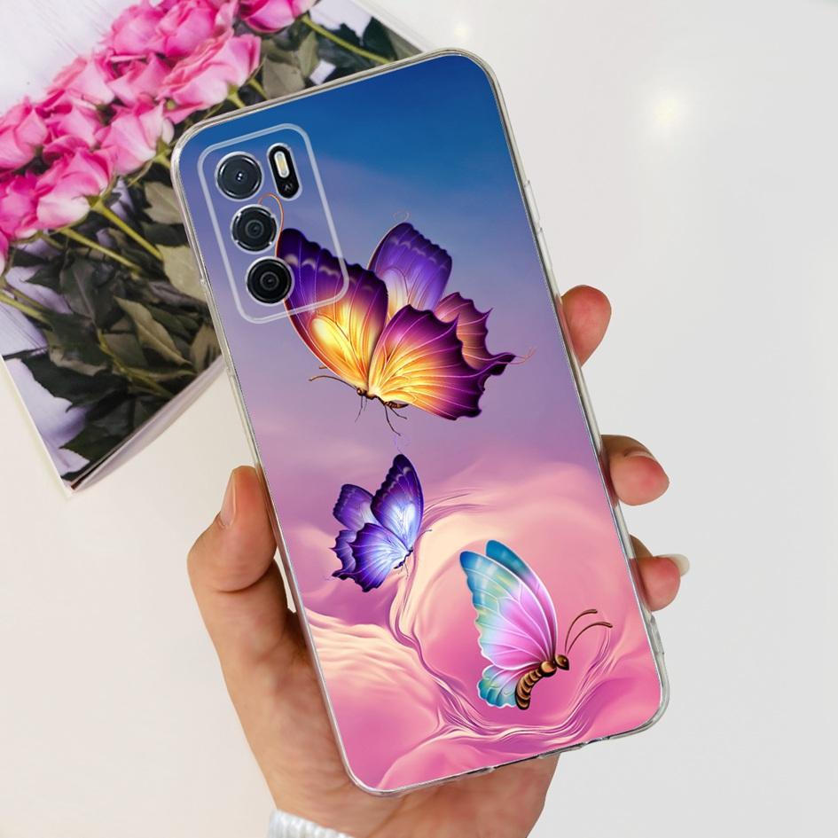 For OPPO A54S Case CPH2273 Back Cover Luxury Marble Cartoon Soft Silicone Phone Case For OPPO A16 CPH2269 A16S CPH2271 Funda New
