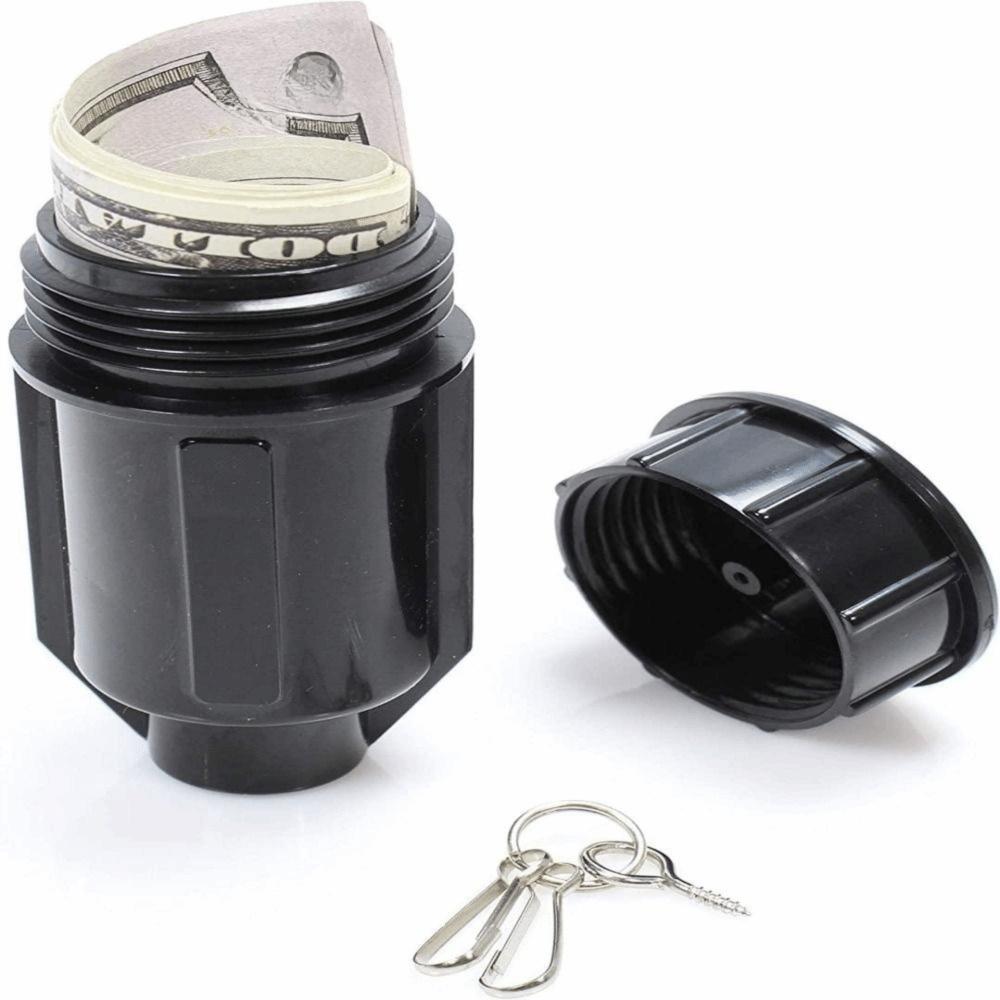 Plastic Sprinkler Key Hider Realistic Fake Sprinkler Water Nozzle Key Hider Waterproof Impact Resistant Sprinkler Head Cash Box