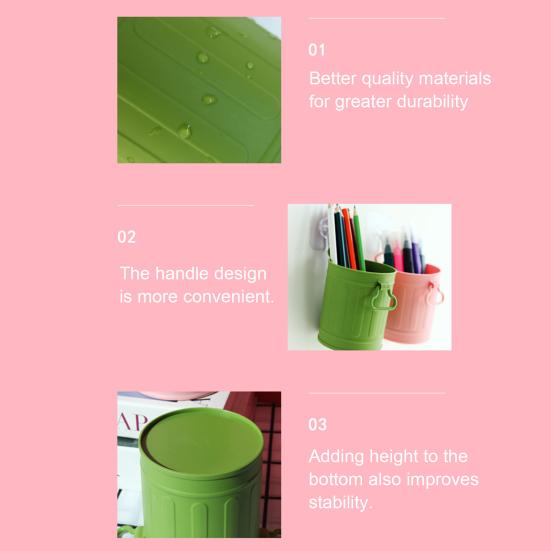 Pen Holder Retro Sausage Mouth Design Cartoon Shape Pen Container Multifunctional Desk Organizer School Supplies