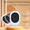 Desktop small heater 3-second hot tilt power-off protection overheating protection silent home bedroom office mini heater