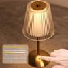 Table lamp Crystal retro bedroom bedside lamp atmosphere lamp Reading desk lamp USB rechargeable dimming LED light