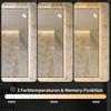 LED Bathroom Mirror 50x70 Cm with Aluminum Frame, Backlit, Anti-fog, 3 Light Colors, Continuously Dimmable, Memory Function, 5 Mm Copper-free Silver