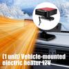Energy Efficient 12V Car Warmer Fan ABS High Temperature Resistant Shell Rapid Heating Tool Free Mounting For Most Vehicles All Season Use