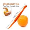 NOUSEG 2er-Pack Zitruszangen, Kunststoff, Orange, 15,85x1,2cm, Obstmesser Küchenhelfer