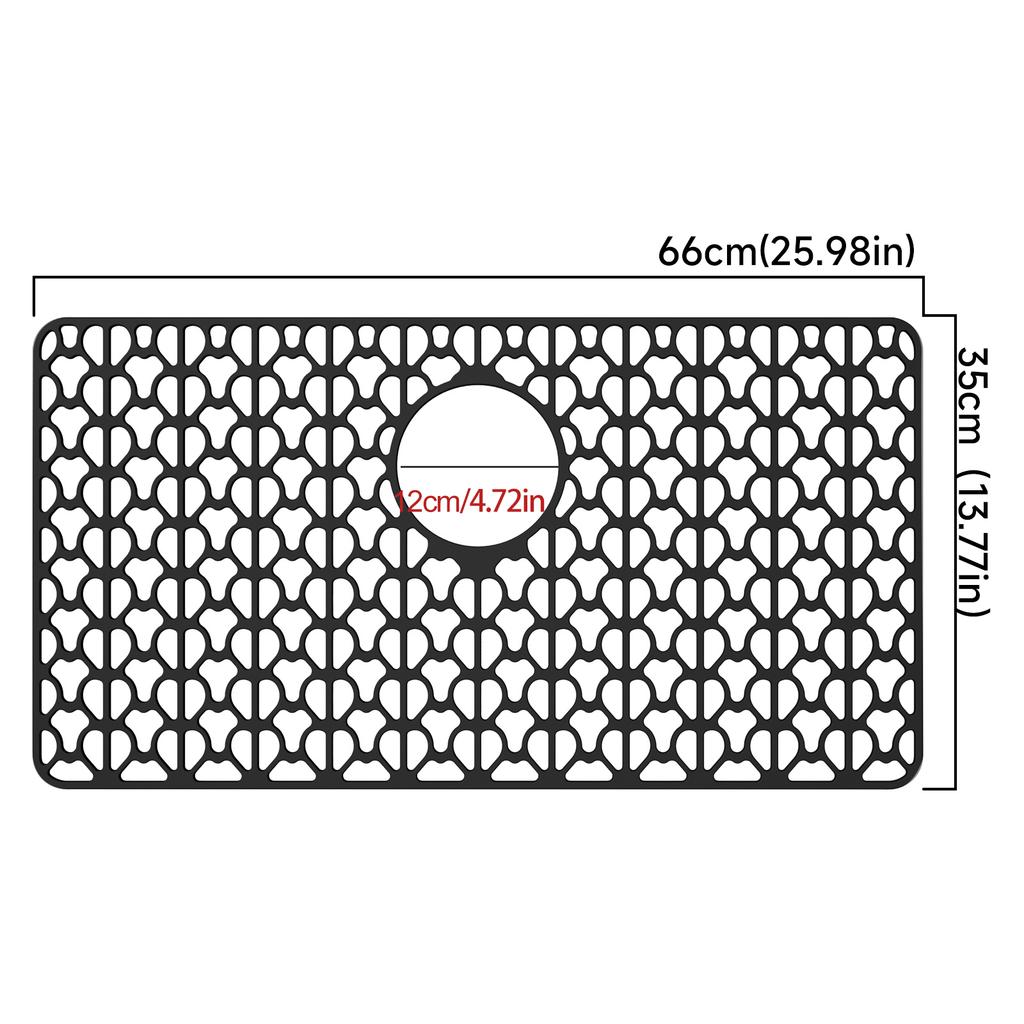 big size Sink Protectors for Kitchen Sink with Drain,Kitchen Sink Grid,Heat-Resistant mat,Silicone Sink Mat for Bottom of sink