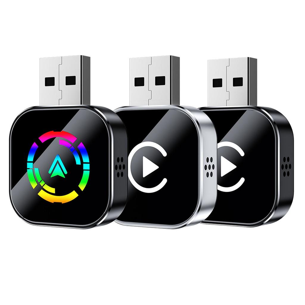 2-in-1 Wireless Android Auto Adapter, Plug Play Converts Wired To Wireless, Fast Auto-Connect, No Delay