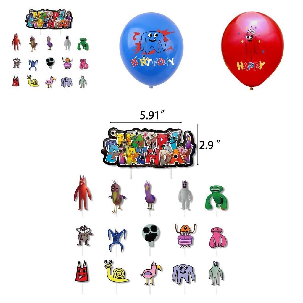 Garten Of Banban Geburtstagsfeier Dekorationsset Mit Ballonbanner Und Eingesetzten Ballons