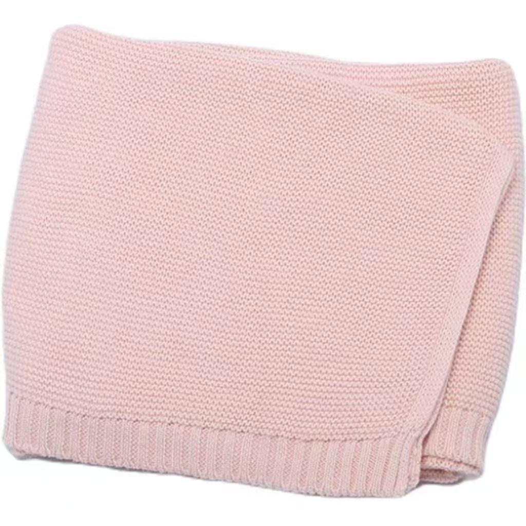 Factory Knitted Cotton Blanket and Quilt for Naps. Sofa Blanket and Quilt for Naps. 100*80cm розовый