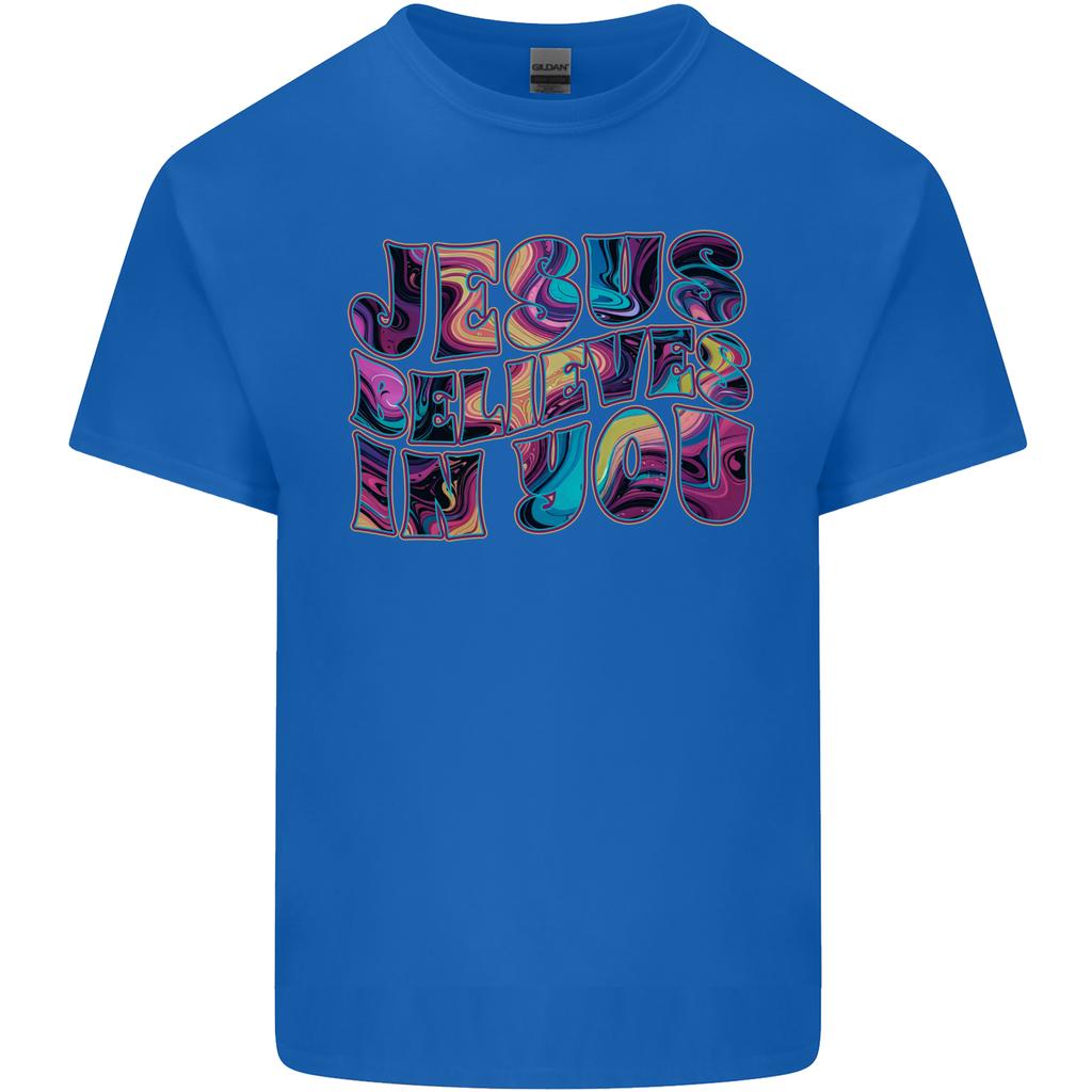 Jesus Believes In You Christian Christianity Unisexs Light Cotton TShirt