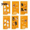 Halloween Window Clings for Glass Castle Pet Static Cling Stickers, Spooky Bat Pumpkin Seasonal Kids Floral Decals, Removable Self-Adhesive