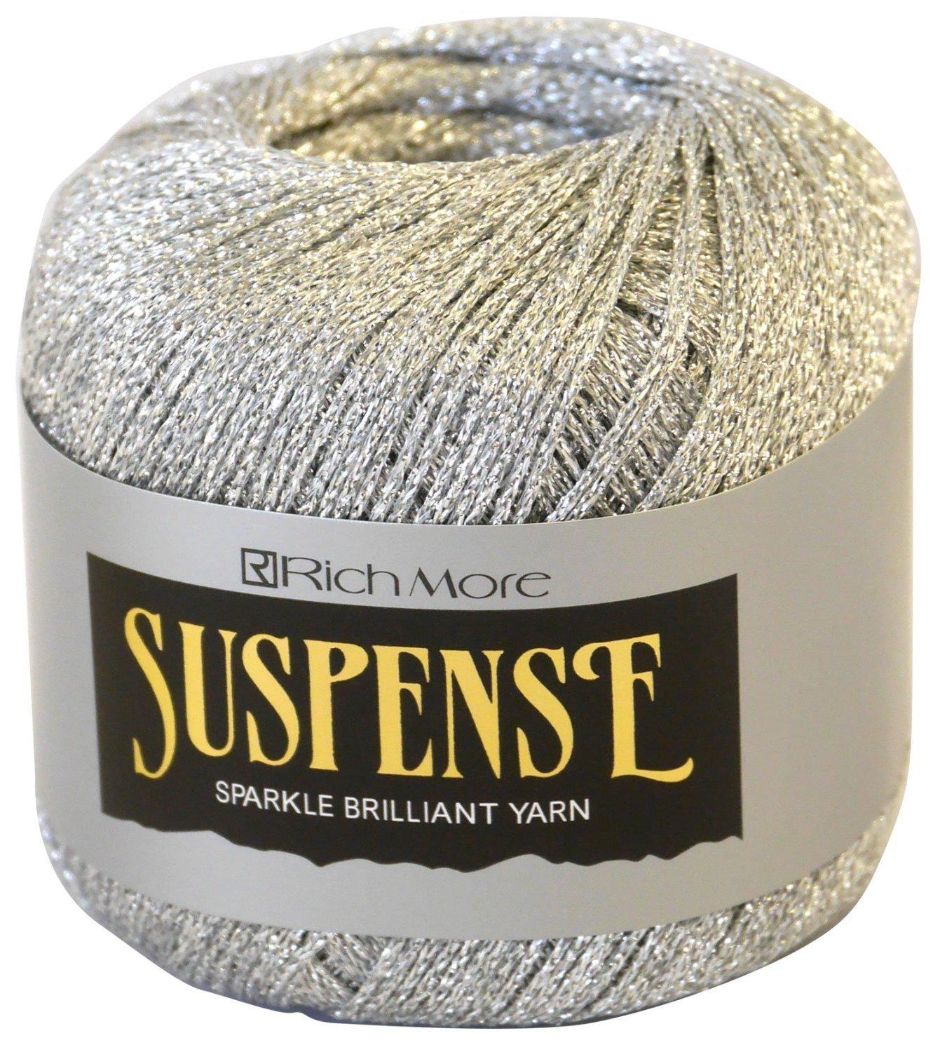 

Hamanaka Richmore Suspense Yarn Medium Thick Silver 25g 105m 10 balls set 1321 col.1 Approx.