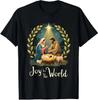 Christmas Nativity Christian Birth of Jesus Joy To The World T-Shirt Q8164