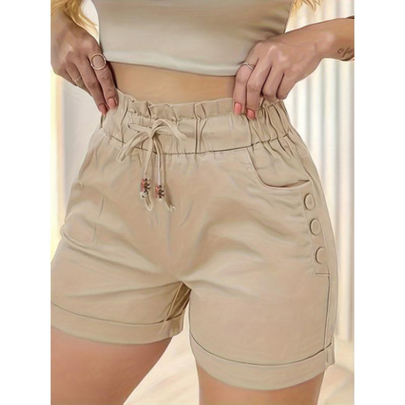 2026 Women's Bell Pocket Quick-Dry Casual High-Waist Shorts - Spring/Summer Collection