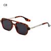 Big Metal Frame Oversized Square Sunglasses for Women & Men Gradient Sunglasses Classic Driving Shades Eyewear UV400 Sun Glasses