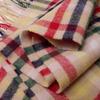 Men's and Women's Yarn-Dyed Plaid Wool Scarf - Versatile Winter Warm Pure Sheep Wool Neck Warmer Shawl