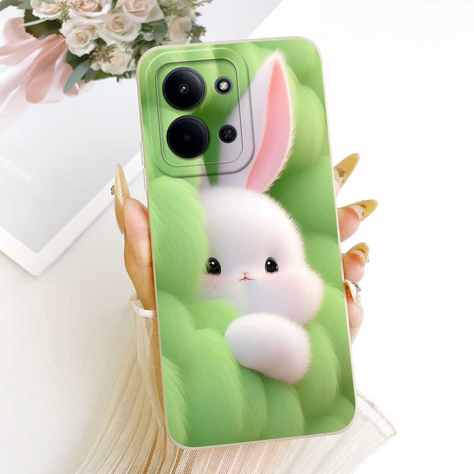 For Xiaomi Redmi 15C 4G Case Cute Couple Flower Cartoon Cover Phone Case For Xiaomi Redmi 15C Redmi15C 4G 5G Back Cover Capa