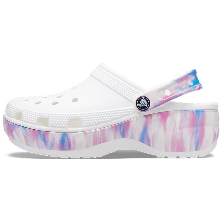 Crocs Classic Clog Tie-Dye Trendy Clogs Women Clogs White Purple 207580-94S