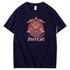 Baphomet Purr Evil Mens Print T Shirt Lucifer Occult Goat Fashion Graphic T Shirts Summer Cotton New Shirts And Tshirts