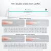 New 120pcs Nail Clear Rocket Shape Sandwich Dual Nail Forms Reusable Full Cover Dual Nail Molds Top & Bottom 2026 New Style