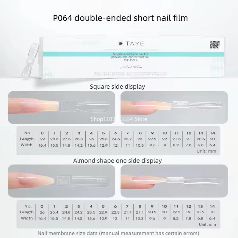 New 120pcs Nail Clear Rocket Shape Sandwich Dual Nail Forms Reusable Full Cover Dual Nail Molds Top & Bottom 2026 New Style
