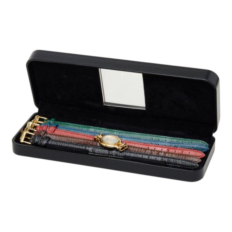 Used Fendi Chameleon Change Belt 5 Colors Watch 640L White Gold Green Blue Red Brown Black Stainless Steel Leather Women's FENDI [1-0290391]