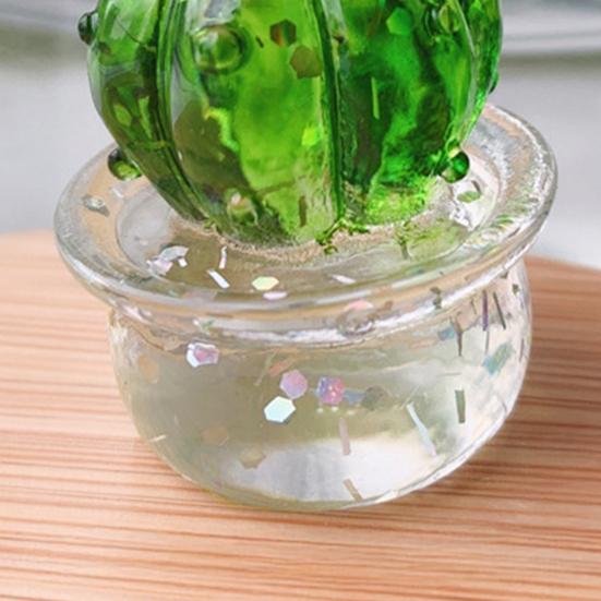 Mini Cactus Ornament Decorative Resin Cactus Car Dashboard Decor for Home Office Computer Desk Lightweight Novelty Gift for All Ages