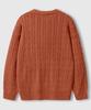 LEMAIN SECOND Oversized Voluminous Washable Crew Neck Cable Knit [Brick]