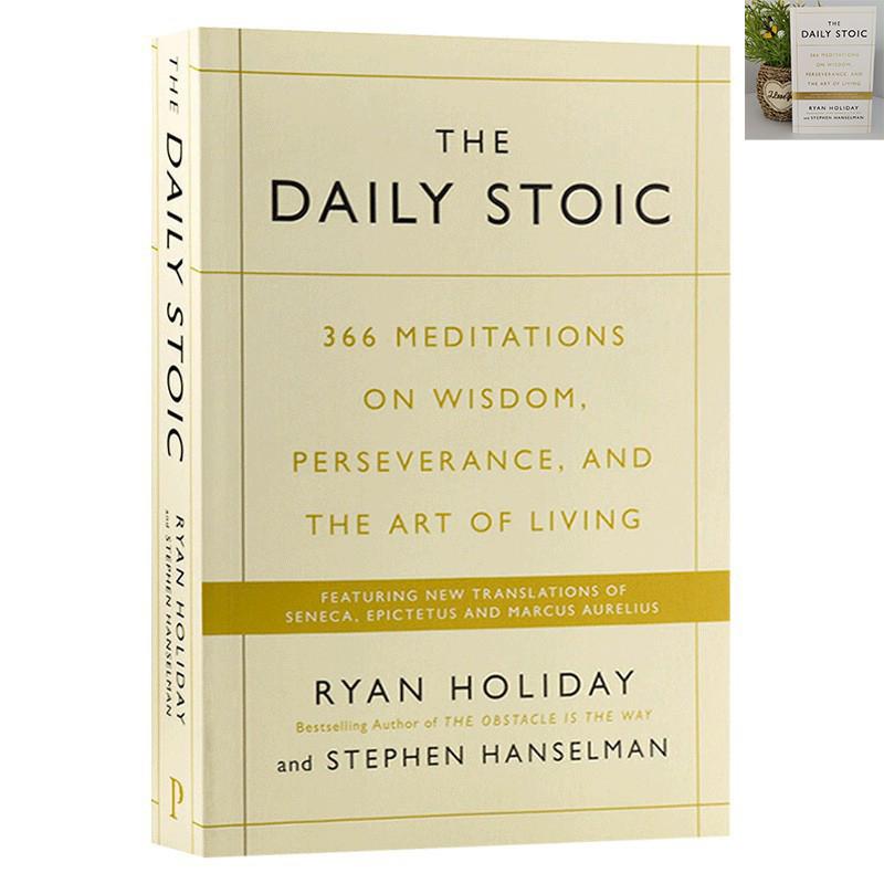 Book Of Wisdom and Perseverance Life Art The Daily Stoic 366 Days Philosophy Book With Bilingual Text for Personal Growth A