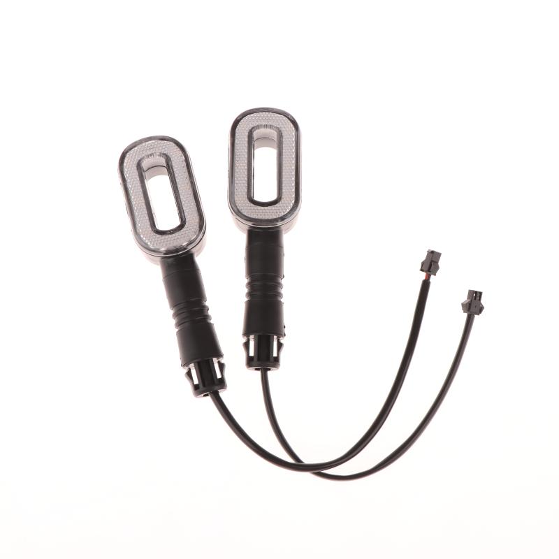 2Pcs Bicycle Turn Signal Horn Taillight 36V/48V/60V/72V Bike Light Warning Lamp For Electric Throttle Motorcycle Scooter Parts