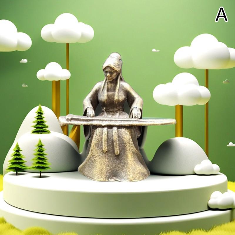 

Miniature Landscape Decoration Ancient Guzheng Garden Small Ornaments Retro Brass Decoration Gift