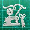 Sewing Machine Is Equipped with Scissors Thread Scrapbooking Metal Cutting Dies Stencils for DIY Album Paper Card Decor