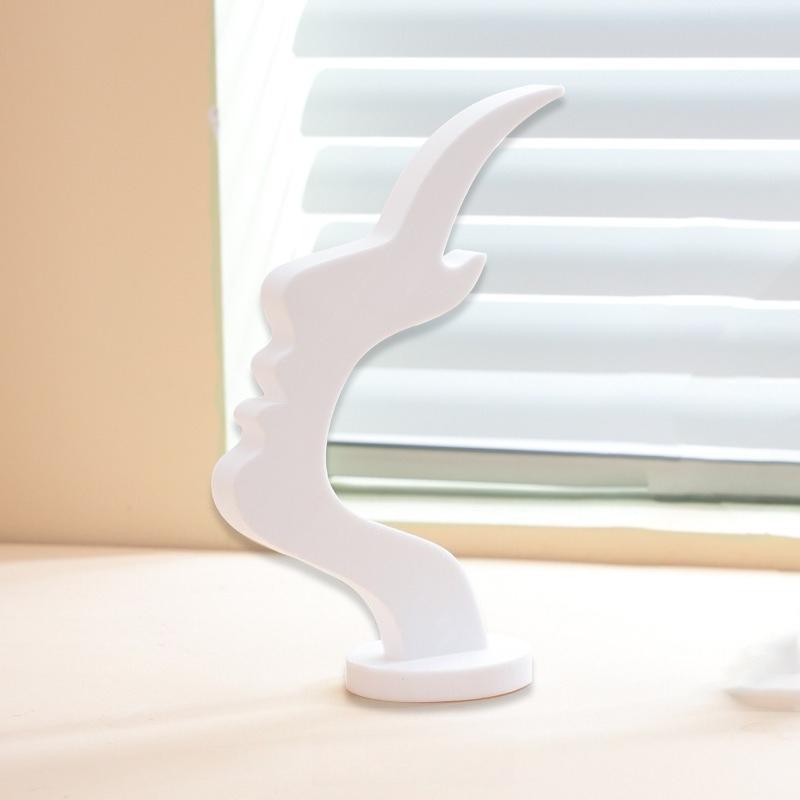 1PC  Modern Minimalist Side-mounted Eyeglasses Frame, Unique Curved Design, Stylish Eyeglasses Storage Rack, Desktop Ornament.