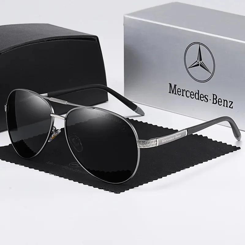

Car Sticker For Mercedes Benz A B C E S V Class GLB GLC GLE AMG Pilot SLK SLC ML Car High Men Anti Glare Driver Goggles Polarize