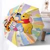Winnie the Pooh, Friendship Themed Automatic Opening and Closing Umbrella, Brightly Colored 8-rib Portable Umbrella, Suitable for Men and Women, A Per