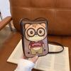 BEIBAOBAO Cute Cartoon Bear Mobile Phone Bag 2026 New Style Women's Change Bag Fashionable High-end PU Shoulder Messenger Bag Female Mini Small Wallet
