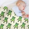 Froggy Chair Throw Blanket Luxurious Soft Fuzzy Blanket for Sofa Bed