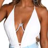 Chest Bracket Bra Chain Body Jewelry Bikini Crystal Body Chain Rhinestone Bra Underwear Chain Alloy Material for Women