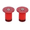 1 пара заглушек на ручки руля из алюминиевого сплава, универсальные заглушки для горного шоссейного велоспорта, красные
