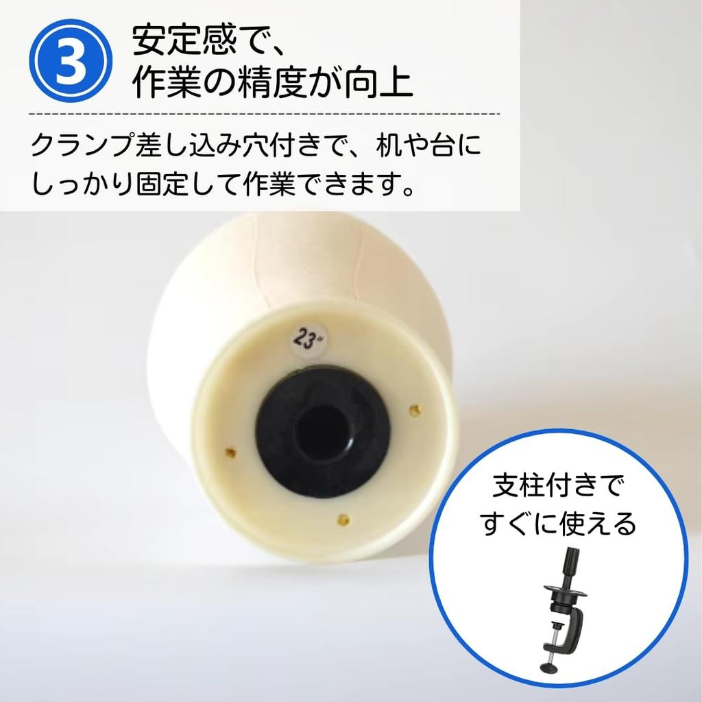 ateena Mannequin Head, Wig Stand, Hair Practice Mannequin Head [Includes Fixtures/Pin], Face Model, Wig Display Head Mannequin, Head Torso B (22-inch)