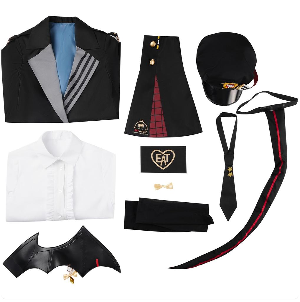 Kurodate Haruna Uniform Kurodate Haruna Combat Haruna High School Halloween JK Cultural School Festival [AwwwCos] 10-Piece Set, Uniform, Cosplay,