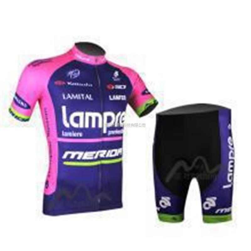 Set Maglia da Ciclismo Uomo Asciugatura Rapida Rosa Blu Onda Abbigliamento per Bici S-5XL