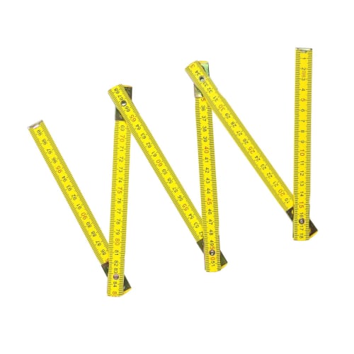 Niigata Seiki SK Wooden Folding Ruler, 1m, WFR-100C