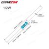 100pcs/Pack 1/2W 1% Metal Film Resitor 1 100 220 330 470 1K 4.7K 10K 15K 47K 100K Ohm 2K2 4K7 0.5W Through Hole Fixed Resistance