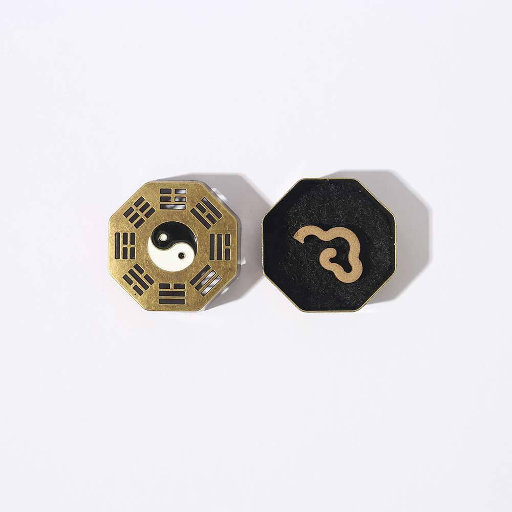 The Eight Diagrams Sandalwood Incense Stove, Mini Incense Stove, Indoor Incense Pan Incense Tray Ornament
