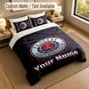 3Pcs Bedding Set Custom Name Text, 1 Sheet 2 Pillowcases Home Bed DecorRangers FC